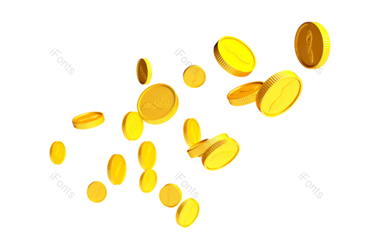 金币图片,金属元素,漂浮元素PNG,硬币免抠素材